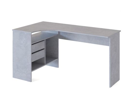 Письменный стол СОКОЛ СПм-25 левый, бетон 00-00011530 – изображение 3