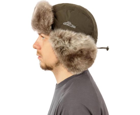 Шапка-ушанка Grayling Nelma NEW таслан, хаки, р. M ЕР-00006536 – изображение 3