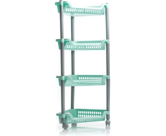 Угловая этажерка Полимербыт 4-х секционная, на колесах 4308800 – изображение 3
