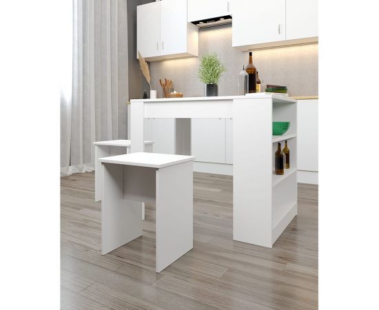 Табурет ФЕЛИКС МАРКЕТПЛЕЙС МКП-ТБР45x30-В1-1068 Белый шагрень ПК-МКП-ТБР45Х30-В1-1068 – изображение 3