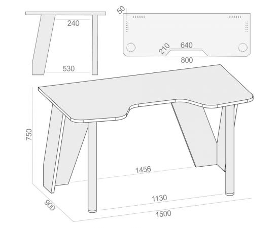 Компьютерный стол СОКОЛ дуб делано КСТ-116 00-00009447 – изображение 4
