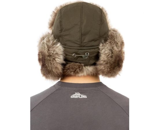 Шапка-ушанка Grayling Nelma NEW таслан, хаки, р. M ЕР-00006536 – изображение 4