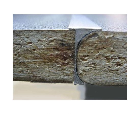 Угловая планка для столешниц Скиф, Союз, Кедр ООО ДЕКОПЛИНТ R8, 38 мм, матовый 1353 – изображение 4