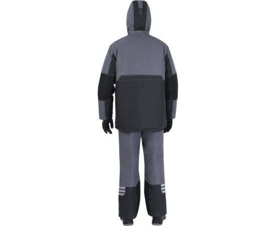 Утеплённая куртка iForm ЭДВАНС, серый-т.серый-лимонная отделка, р. 104-108, рост 170-176 Кур 662/104/170 – изображение 4