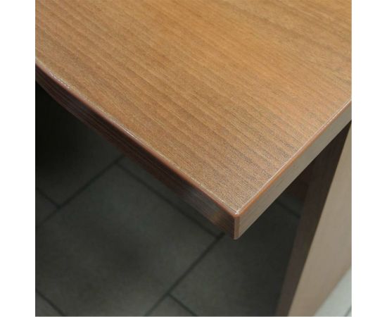 Рабочий офисный стол ФЕЛИКС 140x80x74.5 см миланский орех светлый ПК-ССМ-СТ140x80/Д-В3-35 – изображение 4