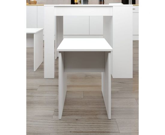 Табурет ФЕЛИКС МАРКЕТПЛЕЙС МКП-ТБР45x30-В1-1068 Белый шагрень ПК-МКП-ТБР45Х30-В1-1068 – изображение 4