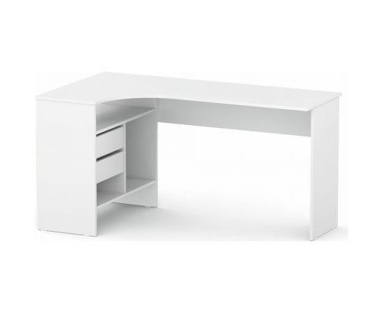 Письменный стол СОКОЛ левый белый СПм-25 00-00010611 – изображение 5