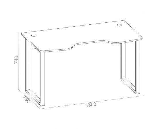 Компьютерный стол СОКОЛ белый КСТ-19 00-00010961 – изображение 5