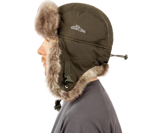 Шапка-ушанка Grayling Nelma NEW таслан, хаки, р. M ЕР-00006536 – изображение 5