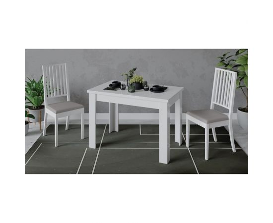 Раздвижной стол ТриЯ Промо тип 4 Белый/Белый 198639 – изображение 6