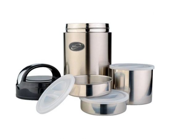 Термос для еды Biostal 1.8 л, с 3-мя контейнерами NR-1800-3 