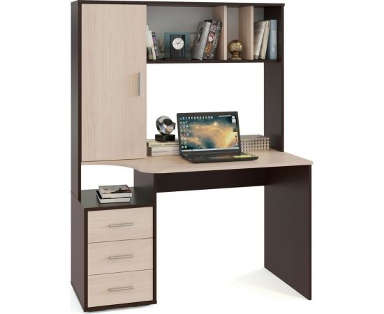 Компьютерный стол СОКОЛ венге/беленый дуб КСТ-16 КСТ16В5б5 