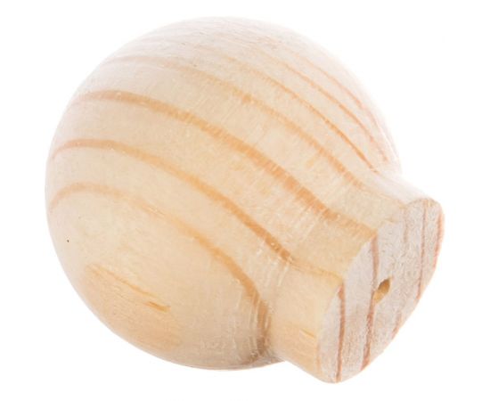 Ручка кнопка ЕВРОПАРТНЕР шар D30мм H32мм, дерево без покрытия 1шт. 0 1873 5 