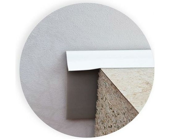 Уплотнитель для столешниц ООО ДЕКОПЛИНТ 3050 мм Г-образный гибкий белый 1384 