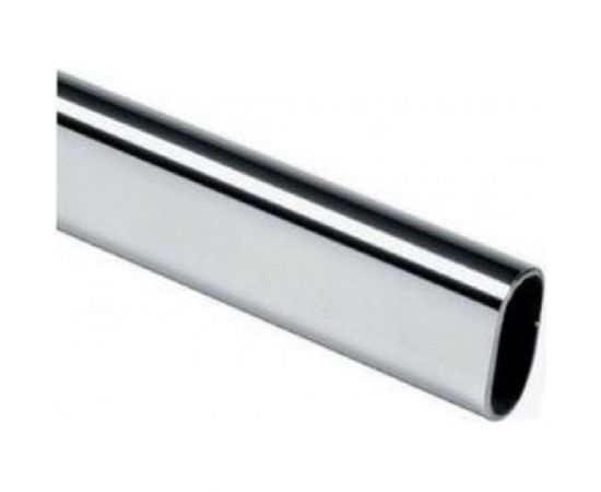 Труба Невский Крепеж 1 м 30x15 овальная хром наклейка 813660 