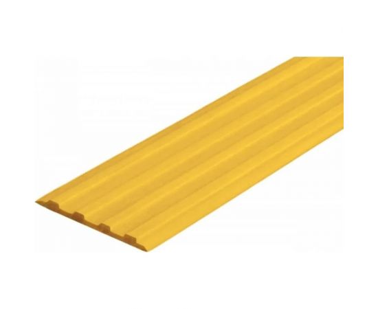 Направляющая самоклеящаяся тактильная лента PALITRA TECHNOLOGY ВхШхГ 3x50x1000 мм, материал - ПУ, желтого цвета 10140-50-Y-SK 