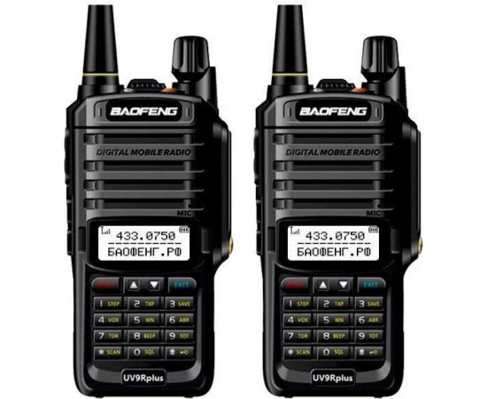 Рация Baofeng UV-9R PLUS комплект 2 шт., 136-174/400-470 МГц 00029151 