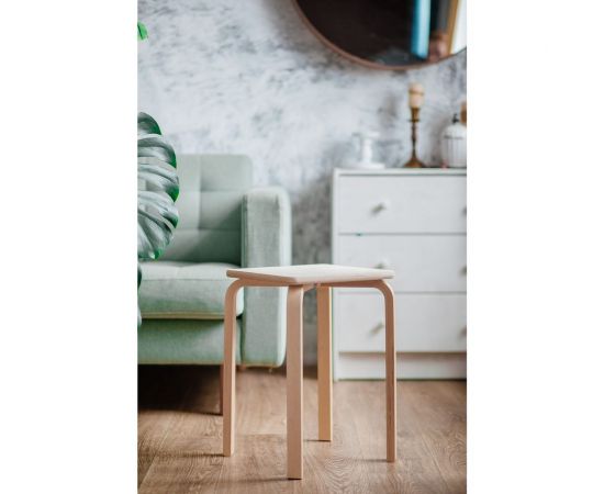 Квадратный табурет ООО ТДК FAMILY водный лак 10000092734 – изображение 2