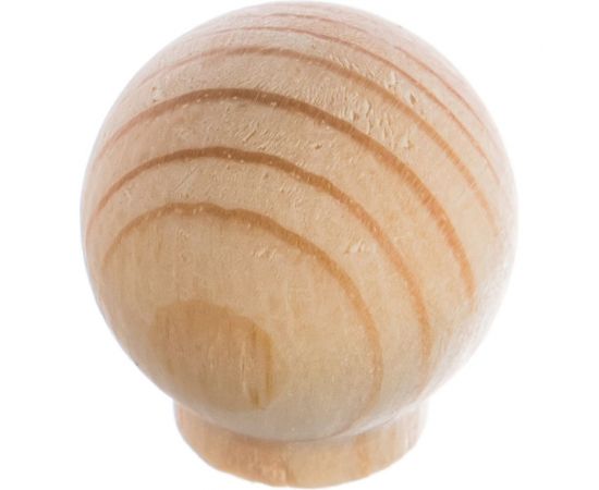 Ручка кнопка ЕВРОПАРТНЕР шар D30мм H32мм, дерево без покрытия 1шт. 0 1873 5 – изображение 2