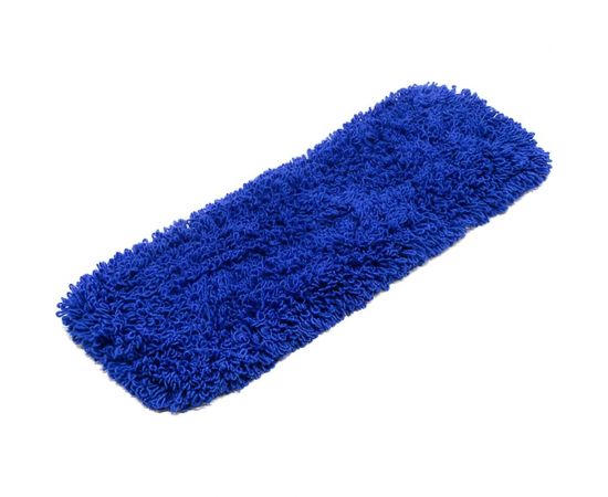 МОП плоский A-VM, 40x13 см, микрофибра, петлевой, ухо+карман, СИНИЙ MF2159 – изображение 2