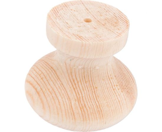 Деревянная ручка ЕВРОПАРТНЕР кнопка D35 мм, H35 мм, хвоя, 20 шт. 0261 D – изображение 2