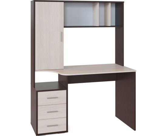 Компьютерный стол СОКОЛ венге/беленый дуб КСТ-16 КСТ16В5б5 – изображение 2