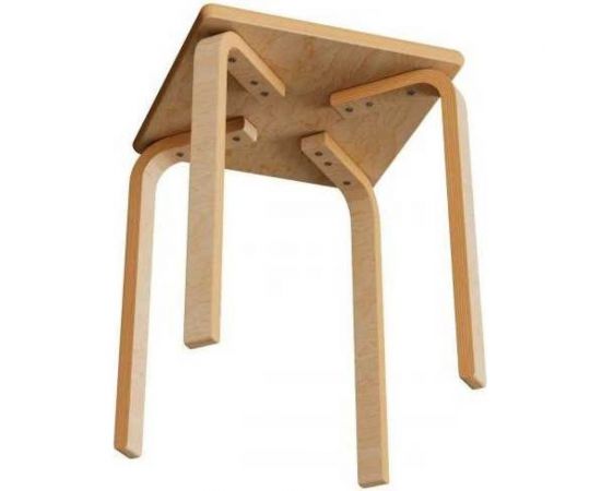 Квадратный табурет ООО ТДК FAMILY водный лак 10000092734 – изображение 3