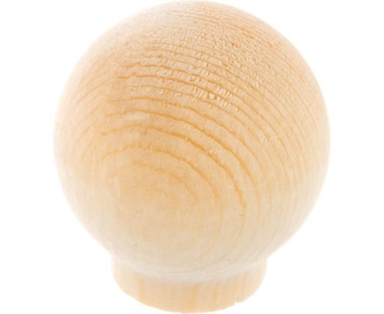 Ручка кнопка ЕВРОПАРТНЕР шар D30мм H32мм, дерево без покрытия 1шт. 0 1873 5 – изображение 3