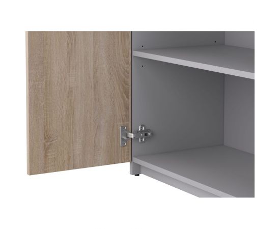 Закрытый шкаф Комфорт-Питер Бюджет 2554 402651, 402880, 096 Дуб Сонома, серый 2554 – изображение 3