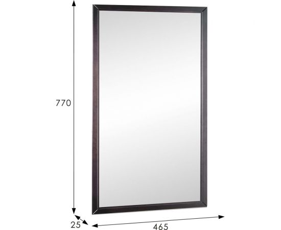 Настенное зеркало Мебелик Артемида венге 77х46.5 см 8047 – изображение 3