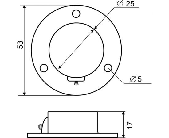 Держатель для трубы Palladium 25 мм, с фиксатором JF-05 BH CP (2 шт.) 115803 – изображение 4