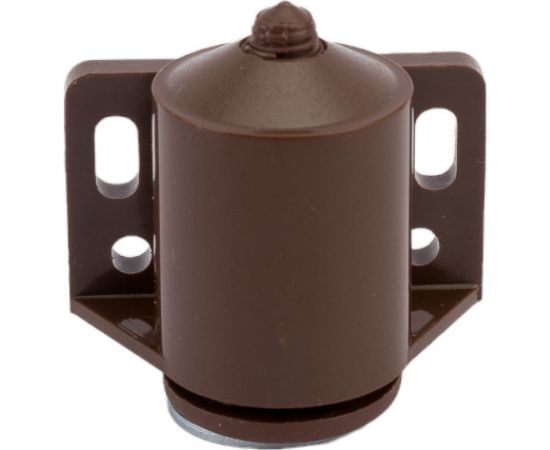 Магнитная цилиндрическая защелка ЕВРОПАРТНЕР коричневая + отв. планка 1 шт. 16 3197 1 – изображение 4