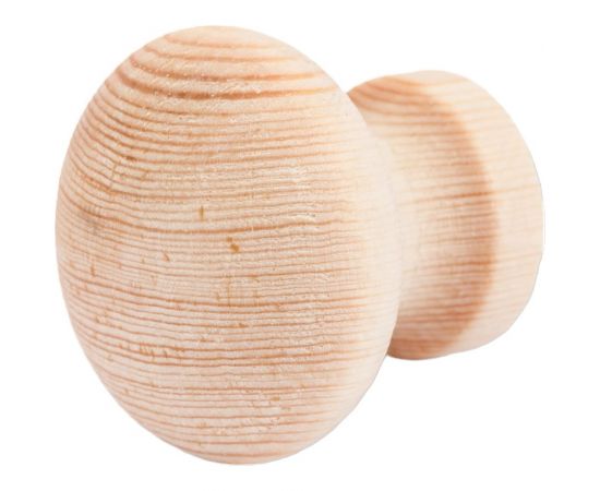 Деревянная ручка ЕВРОПАРТНЕР кнопка D35 мм, H35 мм, хвоя, 20 шт. 0261 D – изображение 4