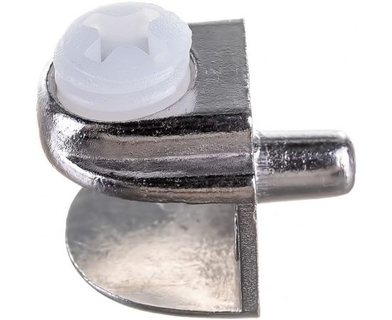 Полкодержатель с зажимом для стекла ЕВРОПАРТНЕР 9мм Ni 2шт. 16 1907 1 – изображение 4