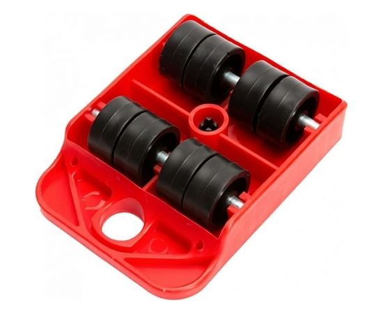 Набор для перемещения мебели А5 комплект ??з 5 шт.: 4 подкатные платформы + 1 домкрат, 150 кг 1007863 – изображение 4