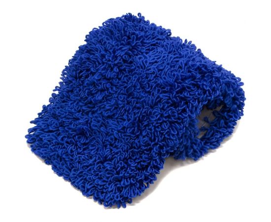 МОП плоский A-VM, 40x13 см, микрофибра, петлевой, ухо+карман, СИНИЙ MF2159 – изображение 4