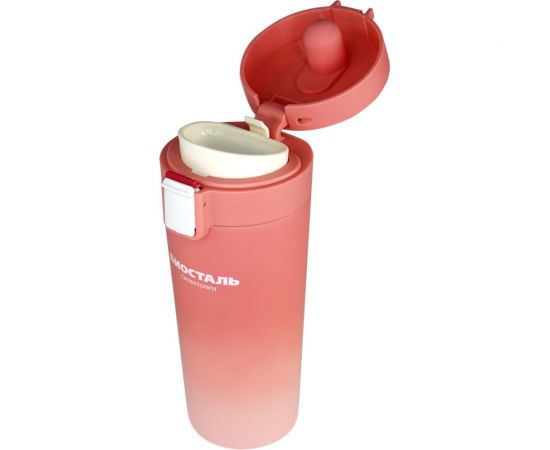 Термокружка Biostal Crosstown 0.4 литра с фильтром, коралловая NMT-400Z-O – изображение 4