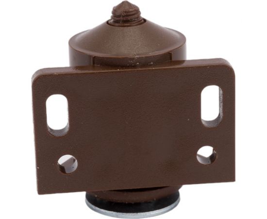 Магнитная цилиндрическая защелка ЕВРОПАРТНЕР коричневая + отв. планка 1 шт. 16 3197 1 – изображение 5