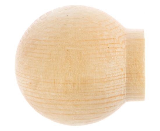 Ручка кнопка ЕВРОПАРТНЕР шар D30мм H32мм, дерево без покрытия 1шт. 0 1873 5 – изображение 5
