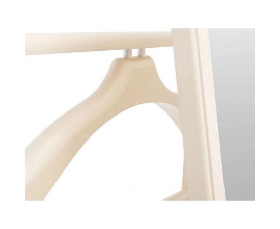 Костюмная вешалка Мебелик В 24Н с зеркалом на колесах слоновая кость 2462 – изображение 6