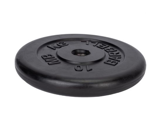 Обрезиненный диск Barbell d 31 мм, чёрный, 10.0 кг 432 