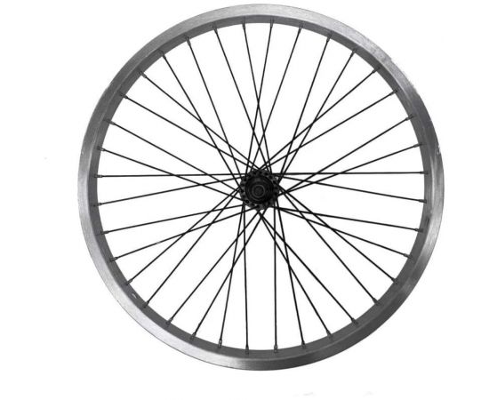 Переднее колесо Black Aqua 28"", одинарный алюминиевый обод, гайки, V-brake WSF-28F 