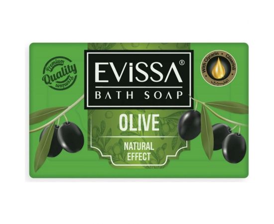 Банное глицериновое мыло EVISSА пвх пленка, 150 гр., оливка М4063 