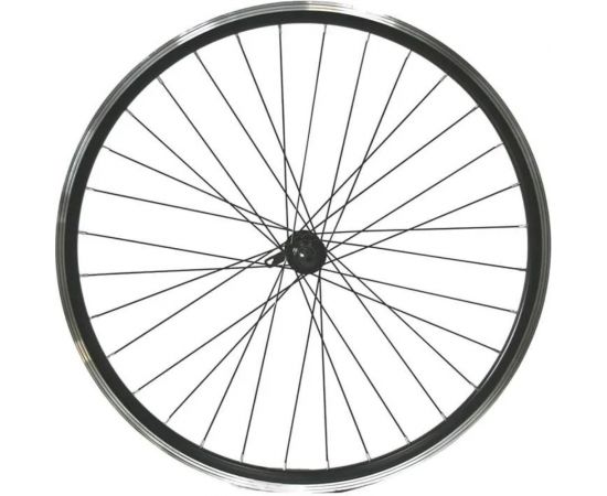 Переднее колесо Black Aqua 26"", двойной алюминиевый обод, промподшипник, эксцентрик, V-brake WSM-26F 2007000051696 