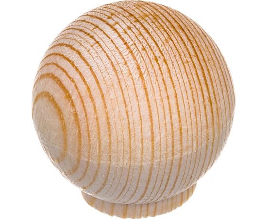 Ручка кнопка ЕВРОПАРТНЕР шар D35мм H37мм, дерево без покрытия 1шт. 0 1871 5 – изображение 3