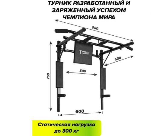 Турник-брусья Absolute Champion Железное тело СГ000002587 – изображение 3