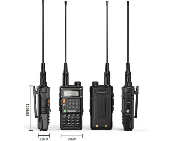 Рация Baofeng UV-S9 PRO 136-174/400-520 МГц, черная 00029466 – изображение 3