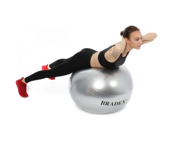 Мяч для фитнеса BRADEX ФИТБОЛ-65 с насосом SF 0186 – изображение 4