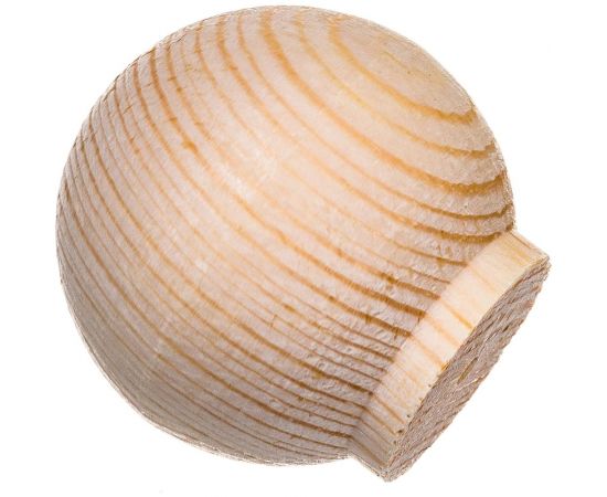 Ручка кнопка ЕВРОПАРТНЕР шар D35мм H37мм, дерево без покрытия 1шт. 0 1871 5 – изображение 4