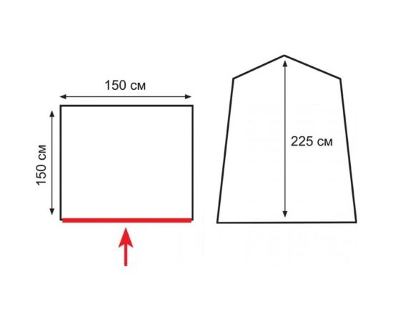 Палатка душ-туалет Tramp Totem Privat зеленый TTT-022 – изображение 4
